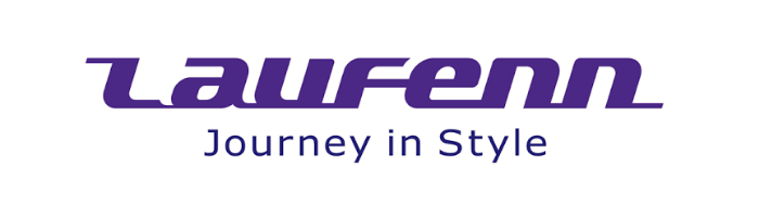 Laufenn Tyre Logo Laufenn logo in purple with the tagline 'Journey in Style'.